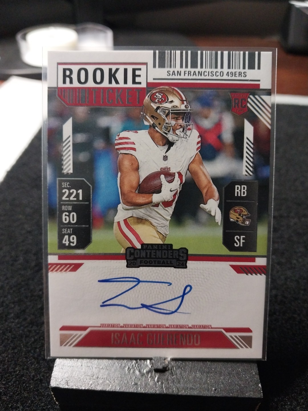 2024 Panini Contenders - Rookie Ticket RPS Variation Isaac Guerendo #138...