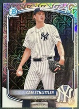 2025 Bowman Chrome Cam Schlittler Mojo Refractor 1st Bowman Yankees #BCP-166