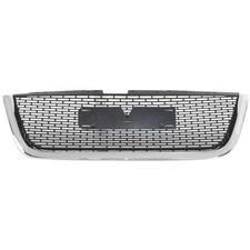 Grille 2007-2012 For Gmc Acadia Chrome Shell Wblack Insert Exc Denali Models