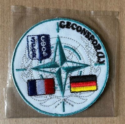 Sfor Geconsfor  Aufnäher Patch Deutsch Französisch Bundeswehr German Contingent