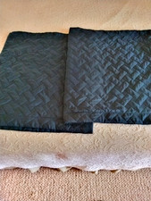 Bedsure Navy Basketweave Quilted King Pillow Shams--2