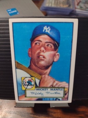 MICKEY MANTLE Topps Porcelain Rookie Card Reprint #311 Limited Edition