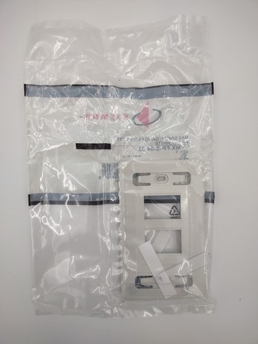 Siemon Max Faceplate Single Gang White 4 Port MX-FP-S-04-02 Box of 23 - Picture 4 of 6