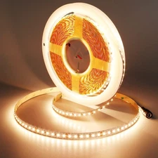 24V LED Strip Lights 32.8ft 3000K Warm White 450lm/ft Bright CRI 92+, UL Prem...