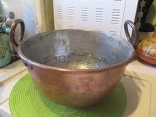 CUL DE POULE EN CUIVRE ETAME ANCIEN /COLLECTION/CUISINE