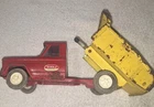 Vintage Tonka Metal Dump Truck Red Yellow Toy USED