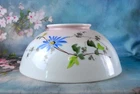 VTG Floral Painted Milk Glass Lamp Shade 14" Parlor Globe Replacement