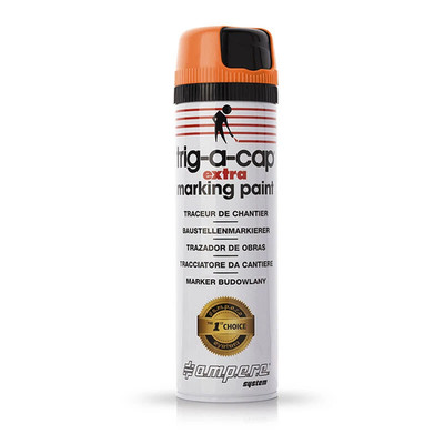 1x BAUSTELLENMARKIERER AMPERE TRIG-A-CAP EXTRA MARKING PAINT