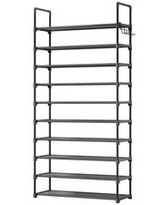 Kitsure Shoe Rack for Closet - 10-Tier Shoe Organizer with Hook Rack, Large-C...