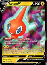 Rotom V 045/159 Ultra Rare Holo SWSH: Crown Zenith NM Pokemon