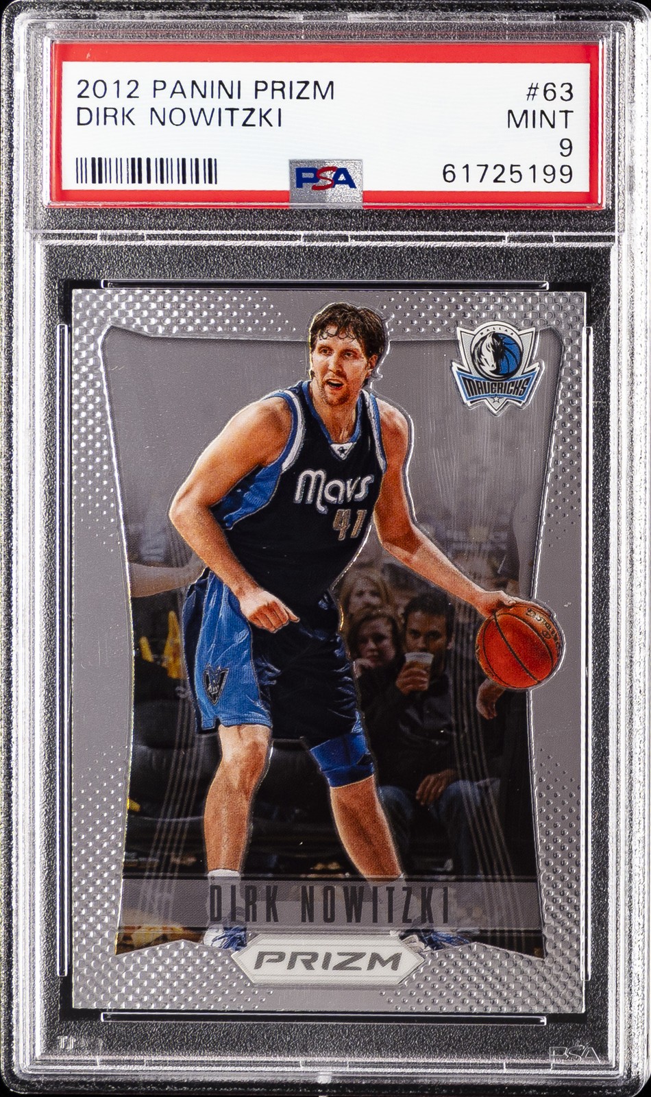 2012 PANINI PRIZM #63 DIRK NOWITZKI PSA 9