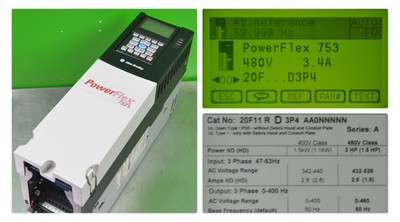 Low Run Time Allen-Bradley 20F11RD3P4AA0NNNNN PowerFlex 753  2HP FRN: 11.002