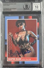 Baphi Babi Signed Custom Trading Card BAS Beckett COA Autograph Grade 10