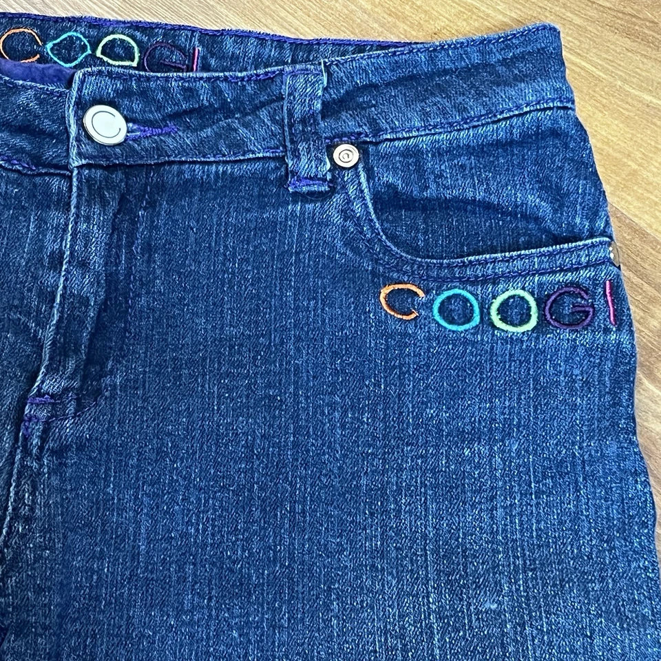 Pantalones de mezclilla capris Y2K Coogi para niñas talla 16 jóvenes de colección Foto 2 de 4