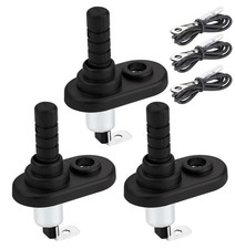 DaierTek Door Pin Switch 12V Alarm Hood Momentary PIN-10R, Black