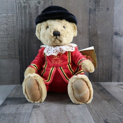 Harrods Knightsbridge Beefeater Teddy Bear London Guard Red & Black Outfit w/Tag