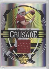 2006 Leaf Rookies & Stars Rookie Crusade Green Materials /175 Matt Leinart 2h4