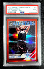 2019 PSA 9 MINT LEBRON JAMES DONRUSS OPTIC PRIZM SP /99 RED ALL STARS G6381