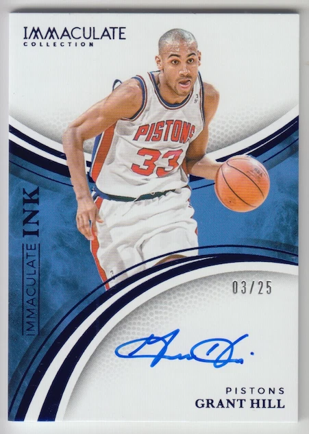 Panini Grant Hill Basketball Original Autographed Sports Trading