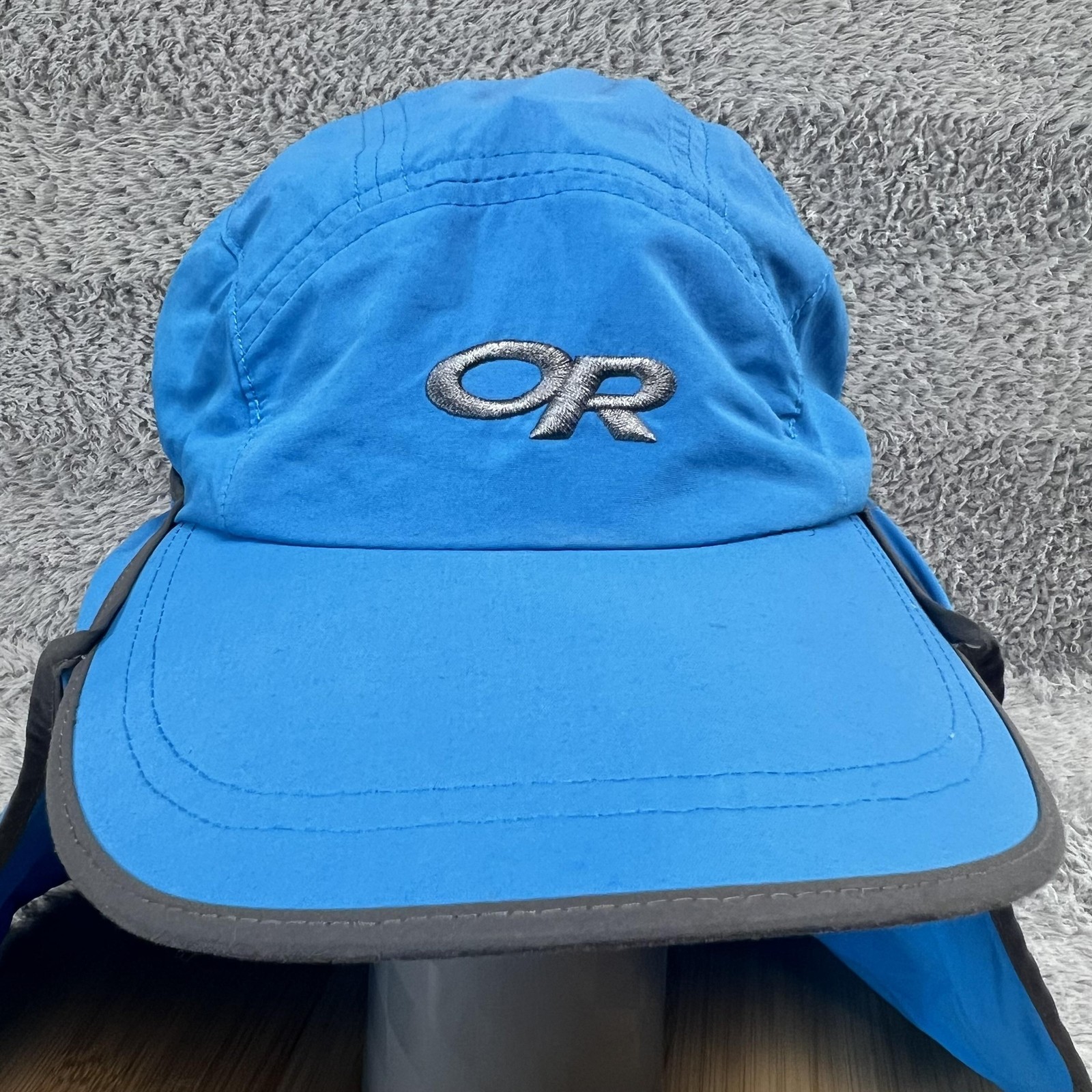 Outdoor Research Sun Hat Cap Fitted Boys L Blue Neck Cape Hi