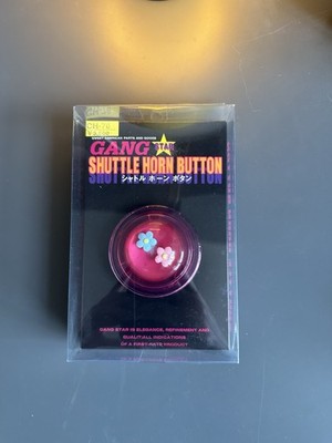Gang Star Shuttle Horn Button Hupenknopf JDM Pink Flower Japan Import NEU