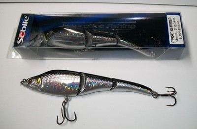 2 - Sebile MS-125-SK Magic Swimmer Lure - 3/4oz Sinking Natural Shiner - T35