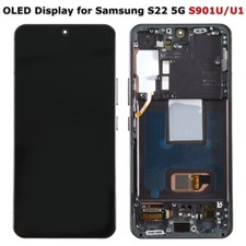 LCD Display Touch Screen Digitizer Assembly For Samsung Galaxy S22 S901U Black