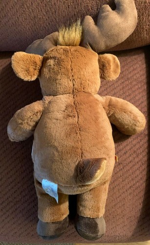 Build a Bear Hal the Moose Light Up Antlers 18" Brown Doll Plush Christmas Toy - Picture 4 of 6