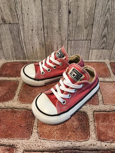 Converse Chuck Taylor All-Stars Childrens 5 Sneaker Lowtop Lace Up Canvas Shoe - Picture 2 of 6