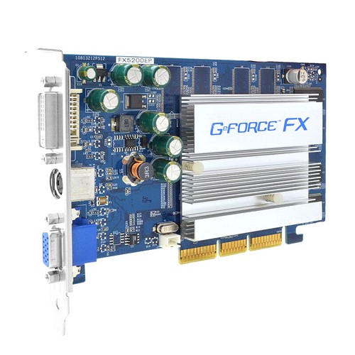 Geforce FX5200-EP 128MB DDR Sdram 128BIT DVI D-Sub S. Video AGP - Photo 2/3