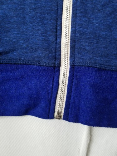 NWT Womens Abbot + Main BLUE DAZZLE Lightweight Hoodie Full Zip Size Medium CA6 - Picture 3 of 8