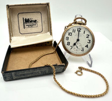 Hamilton Railway Special 21 Jewel 16s Open Face Double Sunk Pocket Watch PW-54