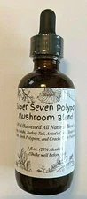 Super Seven Polypore Medicinal Mushroom Blend Double Extract Tincture 2 oz