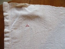 Drap N°240 de milieu ancien en chanvre et lin petit monogramme 205 X 220 Cm  