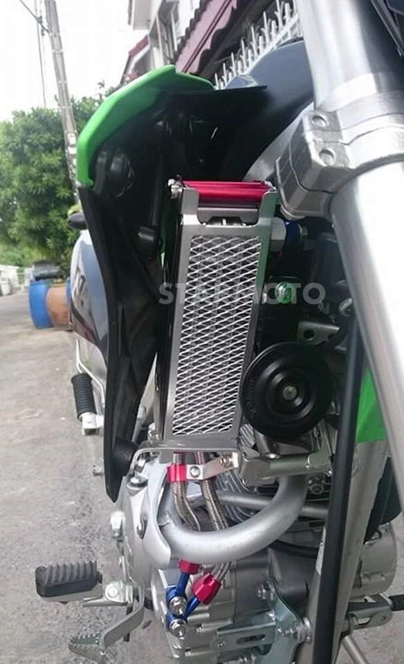 ENFRIADOR DE ACEITE PARA MOTOR KAWASAKI KLX 125 140 150 D-TRACKER MORIN ALUMINIO Foto 2 de 4