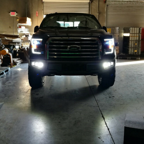 For Ford F250 2005-2019 Combo LED Headlights High Low Beam + Fog light Bulb 4pc - Picture 10 of 11