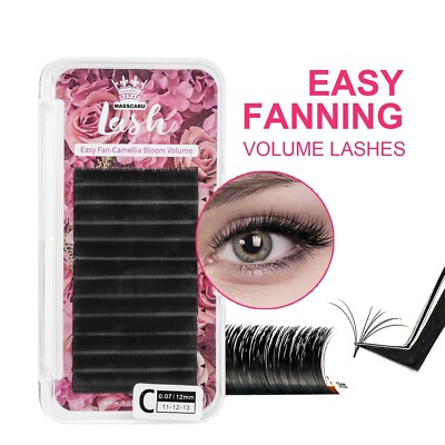Eyelash Extension Automatics Flowering Volume Faux Mink Individual Lashes Thick