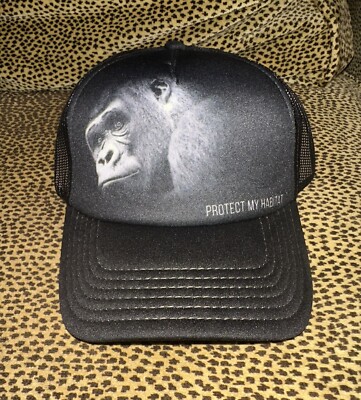 WILDLIFE THE MOUNTAIN CONSERVATION APE MONKEY UNISEX ANIMAL HAT CAP ADJUSTABLE