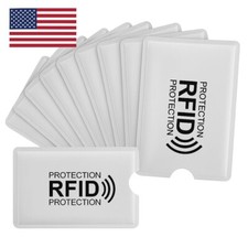 10x RFID Blocking Sleeves Credit Card Protector Holders Theft Protection Secure