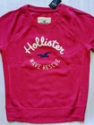 NEW Pink HOLLISTER Fitted Soft Fleece Lined Sweatshirt w/ Applique Logo XS — photo 4