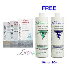  3 PACKS Wella Color Toner  Additive 1.42 oz FREE Advantage Developer 16 oz 