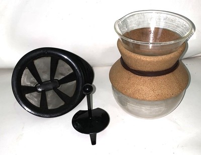 Bodum 4 Cup 17oz Pour Over Coffee Maker With Cork Band & Permanent Filter