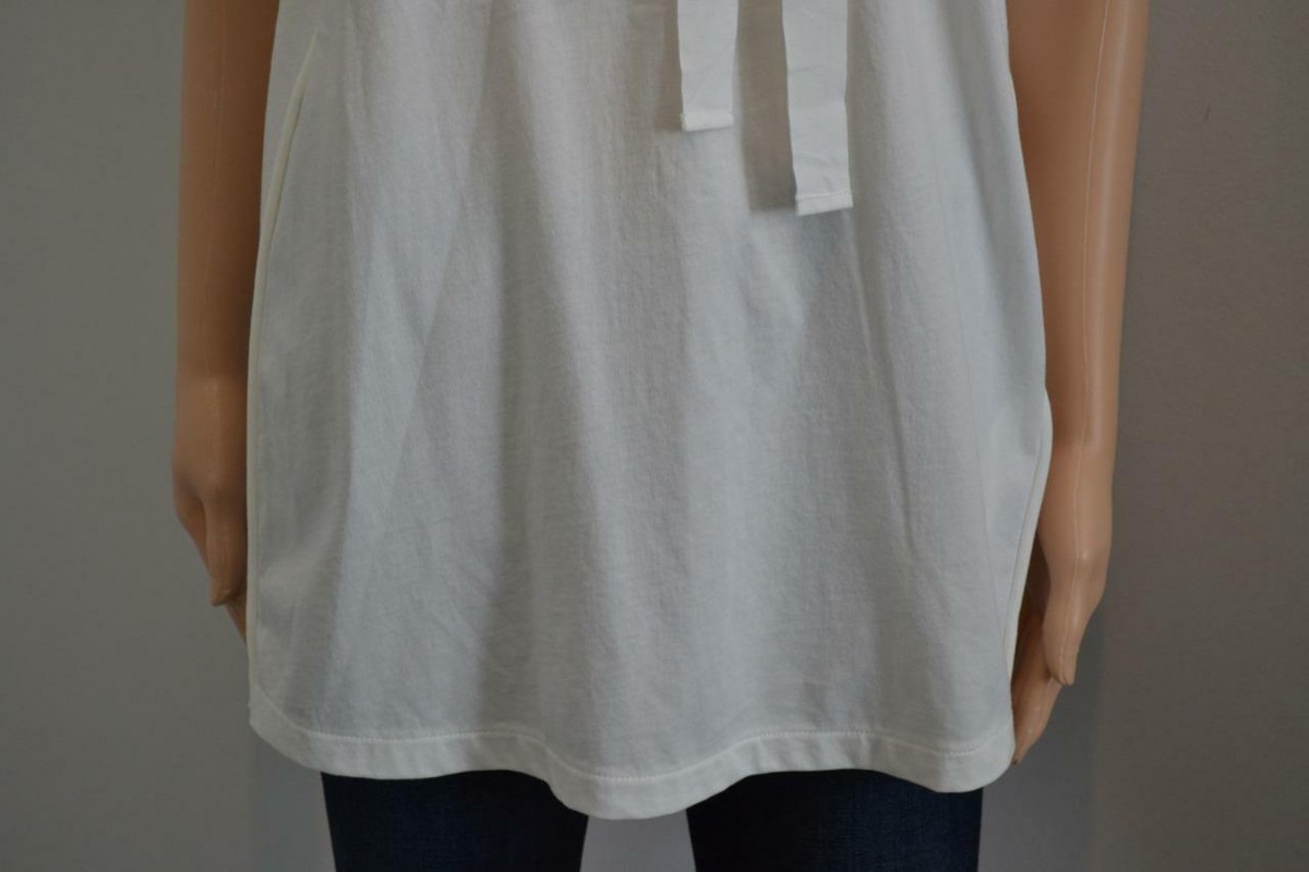 NWT 3.1 Phillip Lim White Oversize Grommet Lace-up Sleeveless