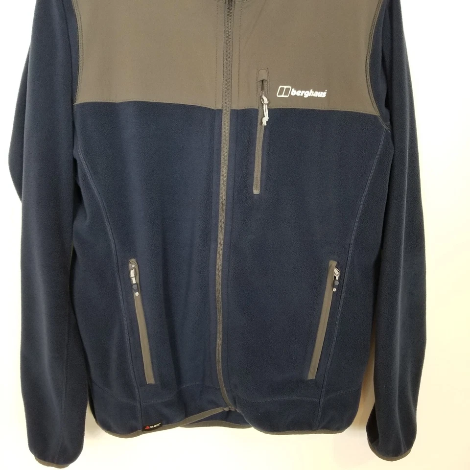 Chaqueta polar Berghaus estándar con cremallera para hombre talla M azul gris exterior informal Foto 3 de 4