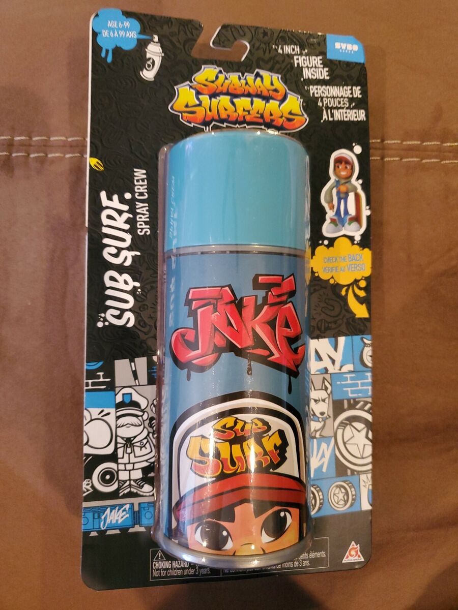 SUBWAY SURFERS Game Sub Surf Spray Crew 4 VINYL FIGURE Jake 2020 BRAND NEW