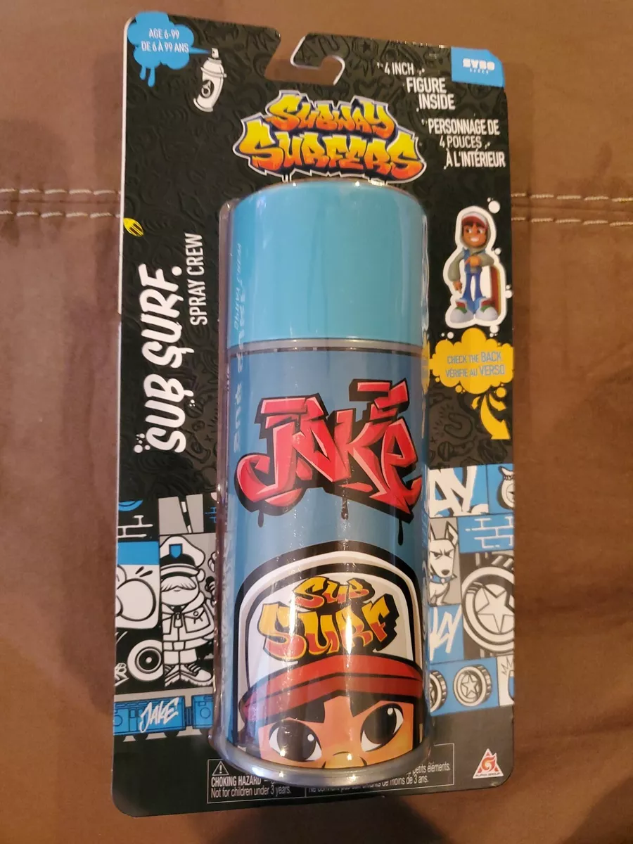 SUBWAY SURFERS Game Sub Surf Spray Crew 4 VINYL FIGURE Jake Spray