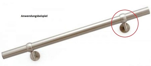 Supporto corrimano in acciaio inox V2A supporto VA supporto corrimano console snodo supporto a parete - Foto 8 di 14
