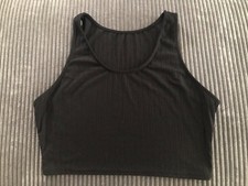 modisches CropTop schwarz / Größe L/XL