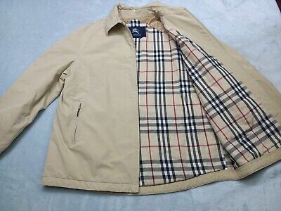 Burberry LONDON Coat 100% Cotton Jacket Nova Check Beige Burberry LONDON Coat 100% Cotton Jacket Nova Check Beige