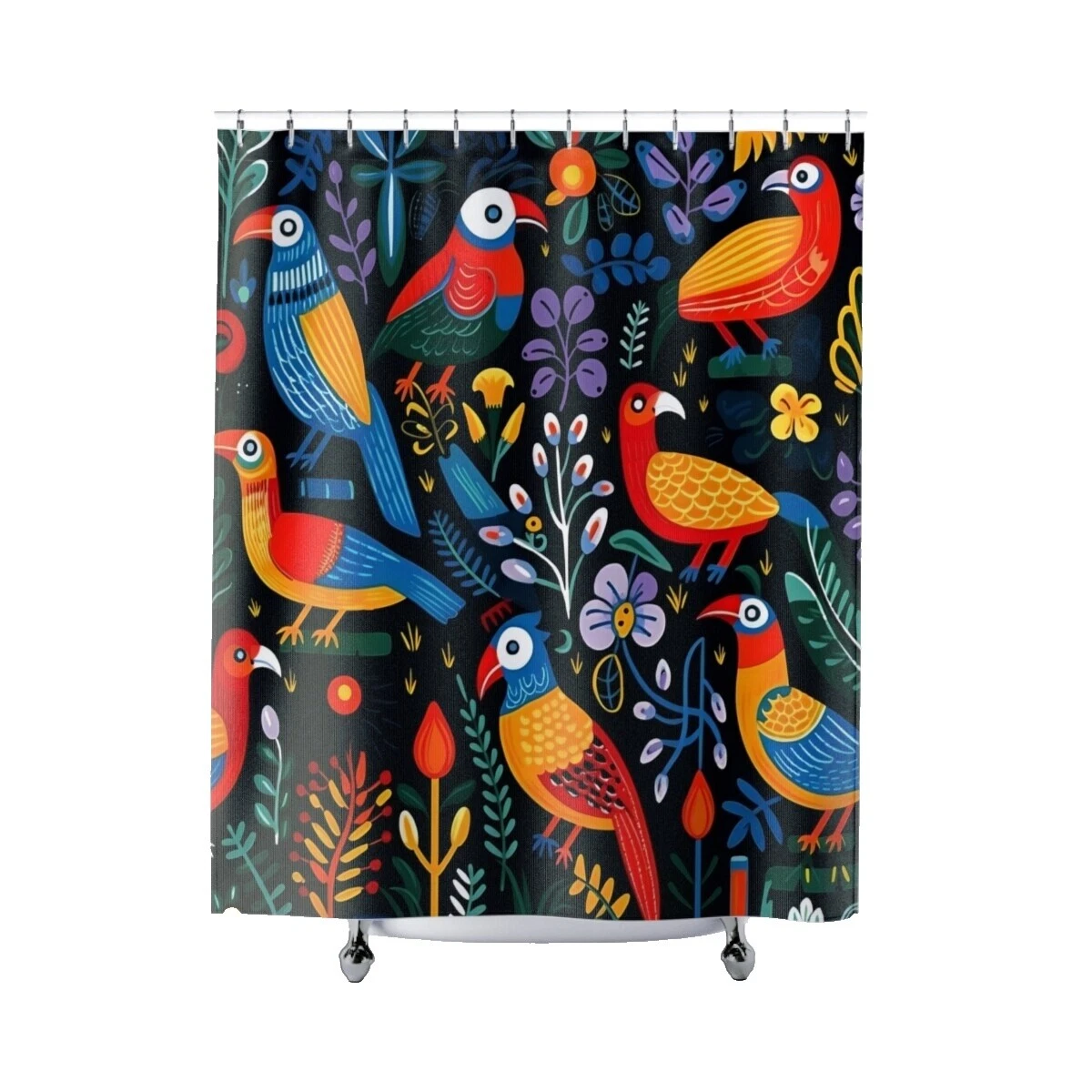 Cortinas de Ducha De Tela De Aves